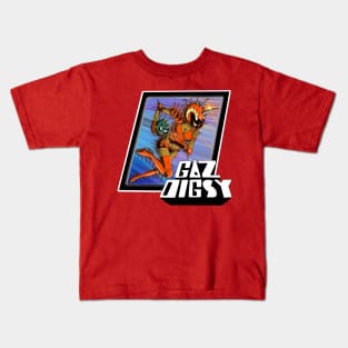 Gaz Digsy background Kids T-Shirt